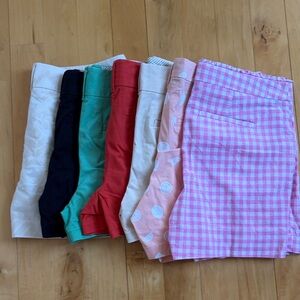 Lot of 7 Pairs Women’s Shorts size 8 (Loft Crown & Ivy and Old Navy)